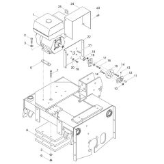 Engine Compartment Assembly for Wacker RS800V Roller