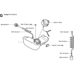 Fuel Tank Assembly for Husqvarna
