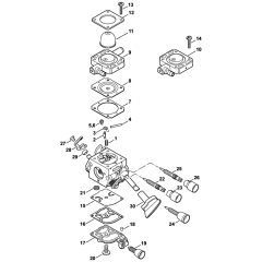 Carburetor C1M-S228 C1M-S203 C1M-S141 Assembly for Stihl SH56 Shredder