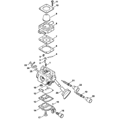 Carburetor C1M-S261 Assembly for Stihl SH56 SH86 Shredder