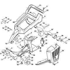 Shroud and Handle Frame Assembly for Stihl TS510 TS760 Disc Cutter