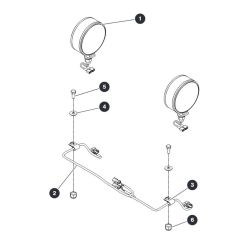 Dual Flashing Light Field Kit for Skyjack SJ12 E Vertical Mast