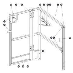 Full Gate Kit for Skyjack SJ12 E Vertical Mast