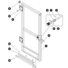 Full Gate for Skyjack SJ12 E Vertical Mast