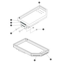Tool Tray for Skyjack SJ12 E Vertical Mast