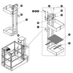 Tube Casy for Skyjack SJ12 E Vertical Mast
