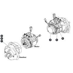 Wheel Motor for Skyjack SJ12 E Vertical Mast