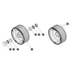 Wheels for Skyjack SJ12 E Vertical Mast