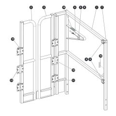 Saloon Gate for Skyjack SJ16 Access Platforms