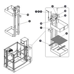 Tube Caddy for Skyjack SJ16 Access Platforms