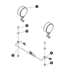 Dual Flashing Light Field Kit for Skyjack SJ16 E Vertical Mast