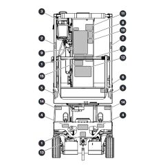 Front Labels for Skyjack SJ16 E Vertical Mast