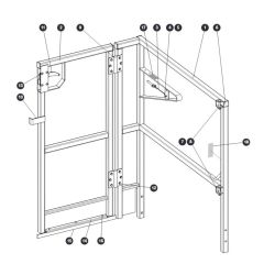 Full Gate Kit for Skyjack SJ16 E Vertical Mast
