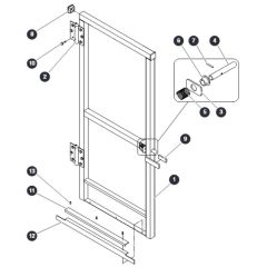 Full Gate for Skyjack SJ16 E Vertical Mast