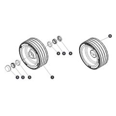 Wheels for Skyjack SJ16 E Vertical Mast