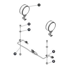 Dual Flashing Light Field Kit for Skyjack SJ20 E Vertical Mast
