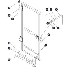 Full Gate for Skyjack SJ20 E Vertical Mast