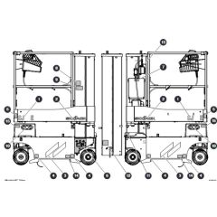 Labels - Sides for Skyjack SJ20 E Vertical Mast