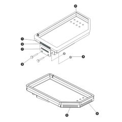 Tool Tray for Skyjack SJ20 E Vertical Mast