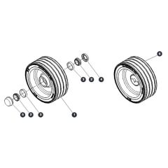 Wheels for Skyjack SJ20 E Vertical Mast