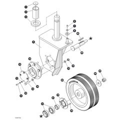 Steer Wheels for Skyjack SJ3013 Micro DC Scissor Lift