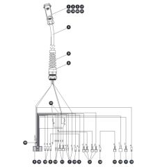 Platform Control Box Harness for Skyjack SJ3213 Micro DC Scissor Lift