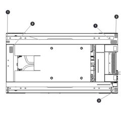 Base (Top View) Labels for Skyjack SJ3219 Micro DC Scissor Lift