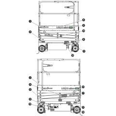Left & Right Side Labels for Skyjack SJ3219 Micro DC Scissor Lift