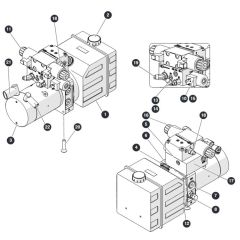 Motor Pump/Tank/Manifold for Skyjack SJ3219 Micro DC Scissor Lift