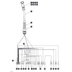Platform Control Box Harness for Skyjack SJ3219 Micro DC Scissor Lift