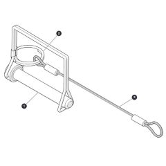 Wire Locking Pins - CE for Skyjack SJ3219 Micro DC Scissor Lift