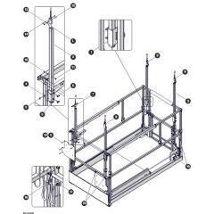 Anti-Overrising Posts (KC Only) for Skyjack SJ3220 DC Scissor Lift