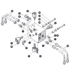 Drive Manifold for Skyjack SJ3220 DC Scissor Lift