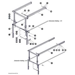 Extension Railing for Skyjack SJ3220 DC Scissor Lift