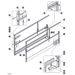 Main Railings for Skyjack SJ3220 DC Scissor Lift