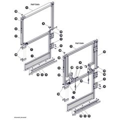 Rear Gates for Skyjack SJ3220 DC Scissor Lift