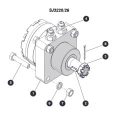 Wheel Motor (ANSI/CSA) for Skyjack SJ3220 DC Scissor Lift