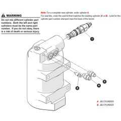 Axle Lock Cylinder Assembly for Skyjack SJ45 AJEplus Articulating Boom