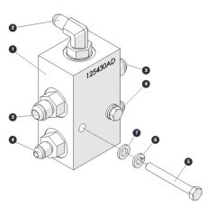 Axle Lock Manifold Assembly for Skyjack SJ45 AJEplus Articulating Boom