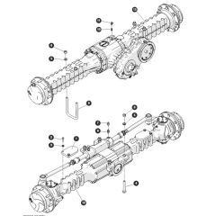 Axles Assembly for Skyjack SJ45 AJEplus Articulating Boom