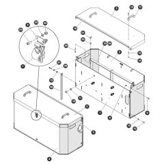 Battery Boxes Assembly for Skyjack SJ45 AJEplus Articulating Boom