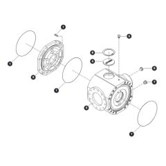 Central Housing - Rear Axle Assembly for Skyjack SJ45 AJEplus Articulating Boom