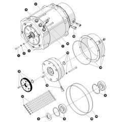 Electric Motor Assembly for Skyjack SJ45 AJEplus Articulating Boom