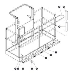 Glazier Tray Assembly for Skyjack SJ45 AJEplus Articulating Boom