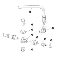 Grease Line Assembly for Skyjack SJ45 AJEplus Articulating Boom