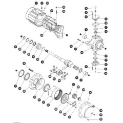 Hub Reduction - Front Axle Assembly for Skyjack SJ45 AJEplus Articulating Boom