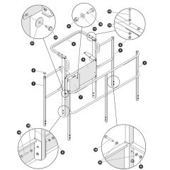 Railing Assembly for Skyjack SJ45 AJEplus Articulating Boom