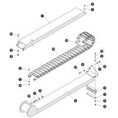 Cable Track for Skyjack SJ45 AJHEplus Articulating Boom
