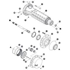 Hub Reduction - Rear Axle for Skyjack SJ45 AJHEplus Articulating Boom