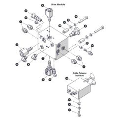 Drive Manifold for Skyjack SJ4720 DC Scissor Lift